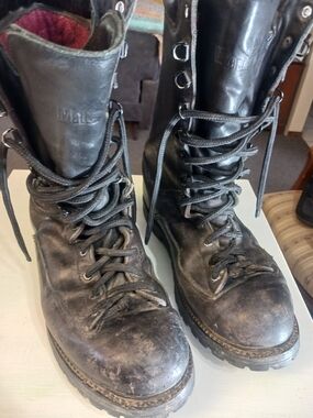 Men's Leather Lace-Up Work Boots